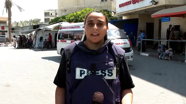 'Video thumbnail for Al Jazeera reporter gets emotional describing killing of colleague and fellow journalists'