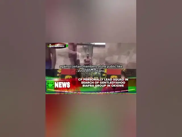 'Video thumbnail for CP Personally Lead Squad In Search Of GentleDYahoo Biafra Group In Okigwe'