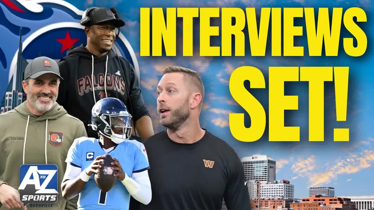 Video thumbnail for a to z sports nashville: titans coaching search: vrabel replacement candidates - nagy, stefanski, morris & more!