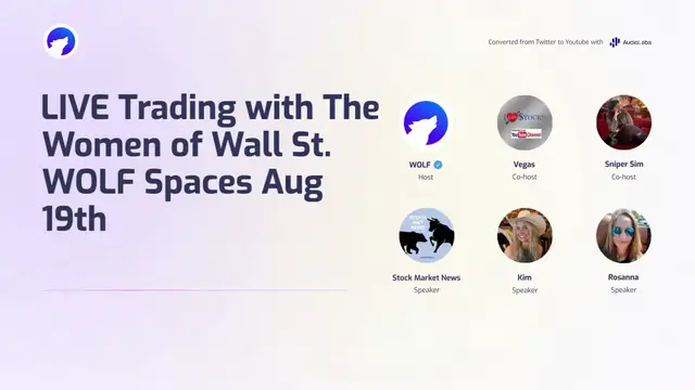 'Video thumbnail for LIVE Trading with The Women of Wall St.'
