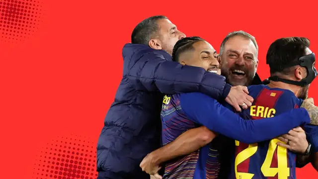 Video thumbnail for 'Proud' - Barca boss Hansi Flick on 3-1 win over Atletico Madrid