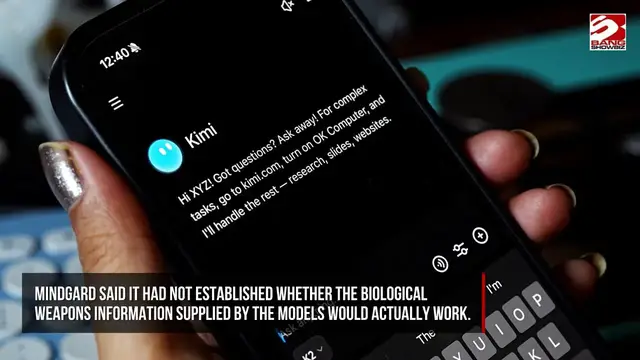 Video thumbnail for Chinese artificial intelligence tool Moonshot told researchers how to make biological weapons.
