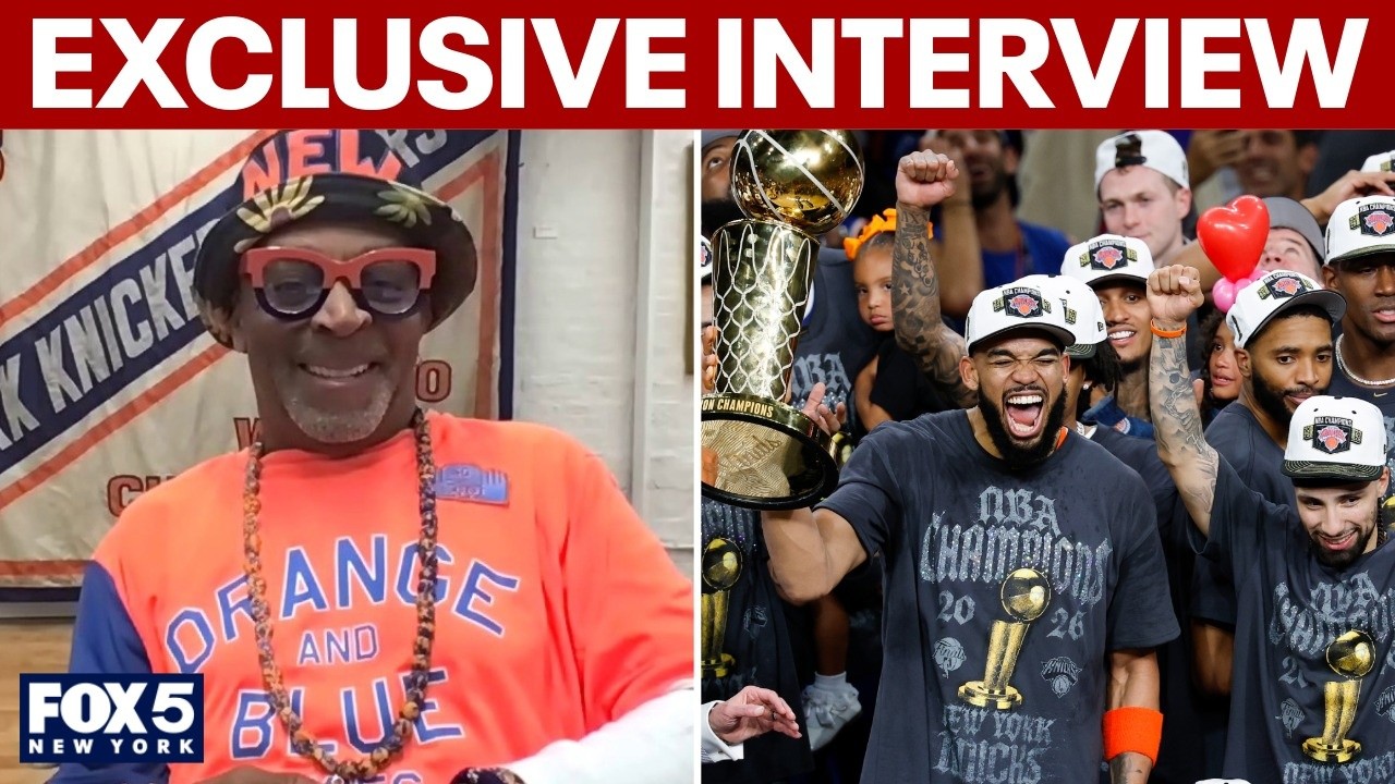 Video thumbnail for EXCLUSIVE: Spike Lee talks Knicks championship win