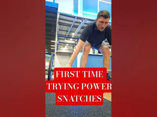 Video thumbnail for FIRST TIME TRYING POWER SNATCHES #weightlifting #powersnatch #exercise