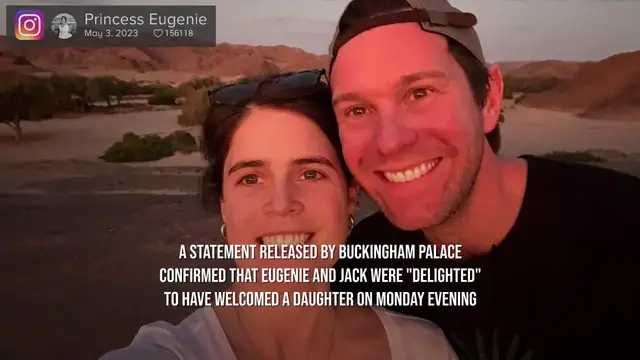 Video thumbnail for Princess Eugenie and Jack Brooksbank welcome third baby.