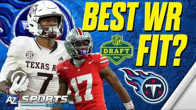 Video thumbnail for A to Z Sports Nashville: titans 2026 nfl draft: wide receiver targets for cam ward