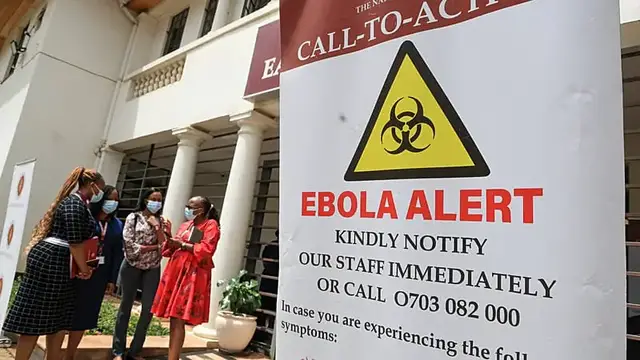 Video thumbnail for Kenyans in border town 'afraid' of Ebola risk after first death