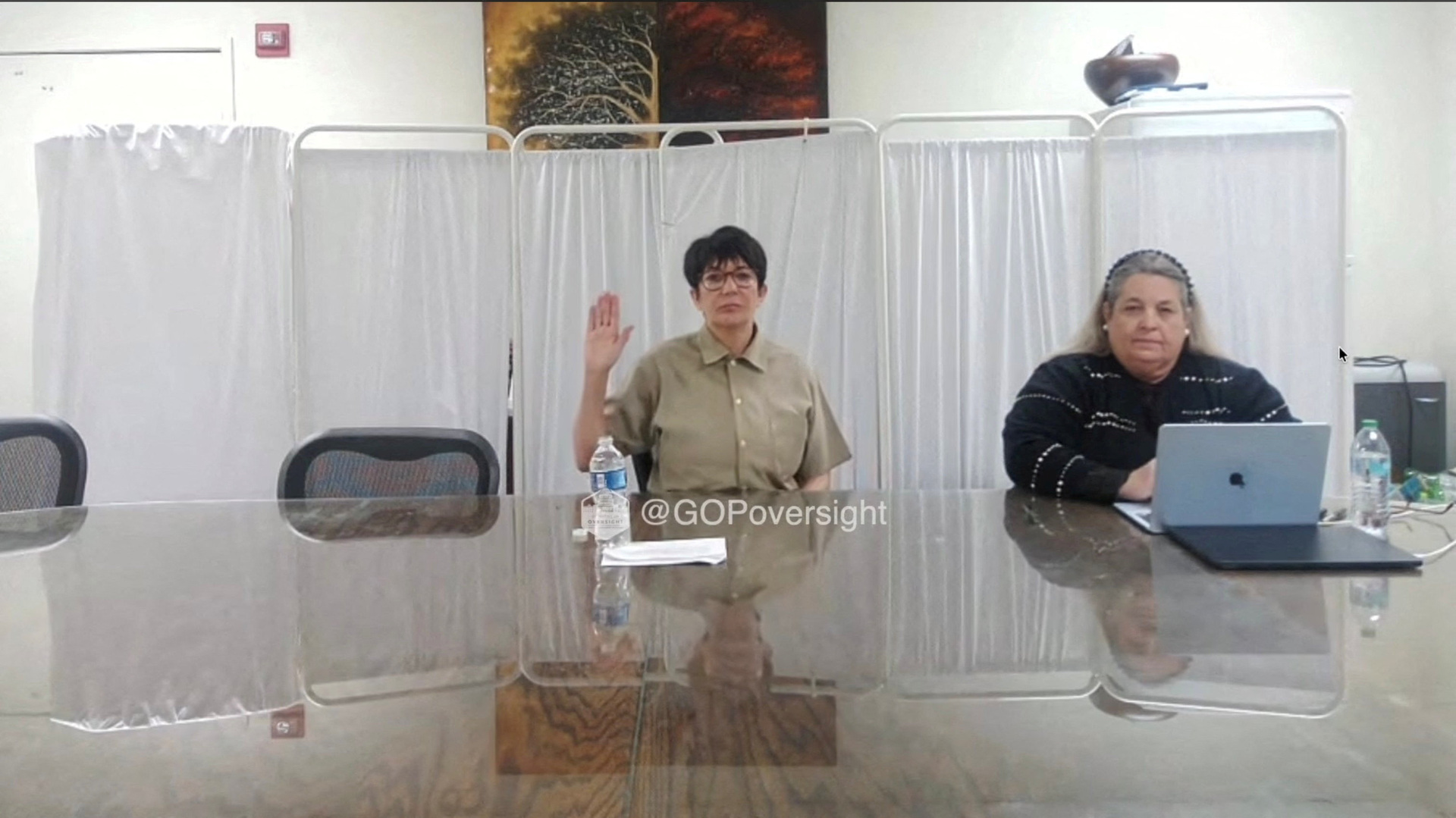 Video thumbnail for Ghislaine Maxwell refuses to answer questions from US Congress