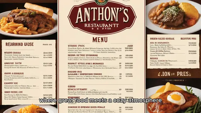 Video thumbnail for Anthony’s Restaurant & Pub Menu Price