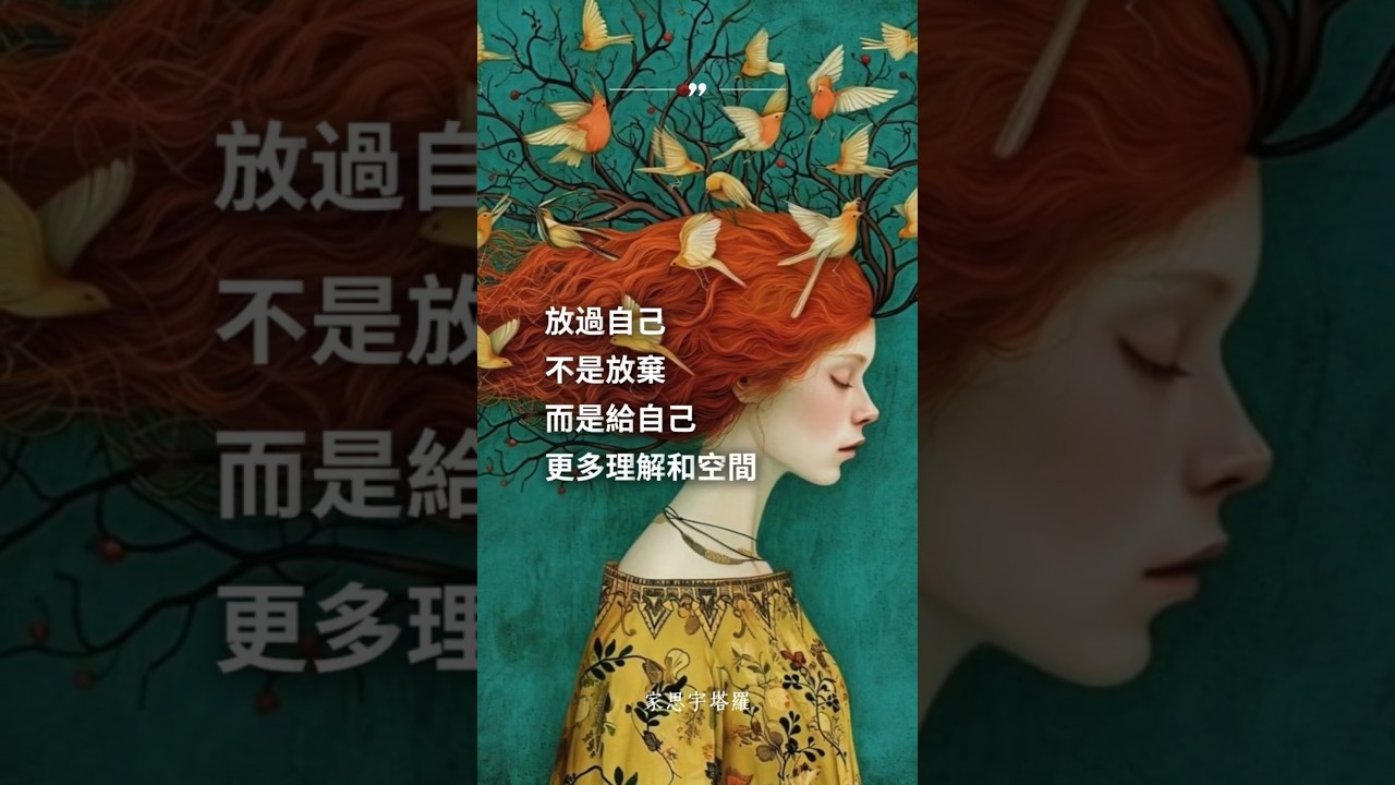Video thumbnail for 【靈魂能量-8】#放過自己 #自我療癒 #正能量 #家思宇塔羅 #感情 #深度自我覺察