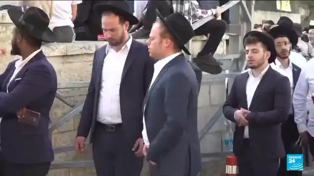 'Video thumbnail for 'Better to go to prison': Israeli ultra-Orthodox rally against army service'