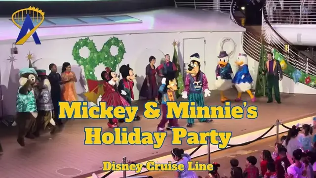 'Video thumbnail for Mickey & Minnie’s Holiday Party Disney Cruise Line'