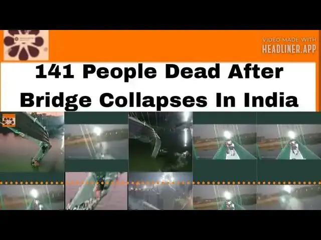 Video thumbnail for 141 People Dead After Bridge Collapses In India ~ OsazuwaAkonedo
