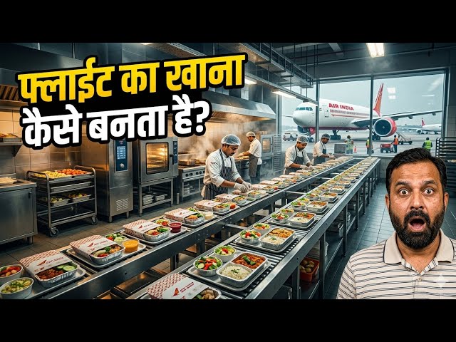 Video thumbnail for 🇮🇳 | Air India Catering Services| Delhi Sky Chef Tour