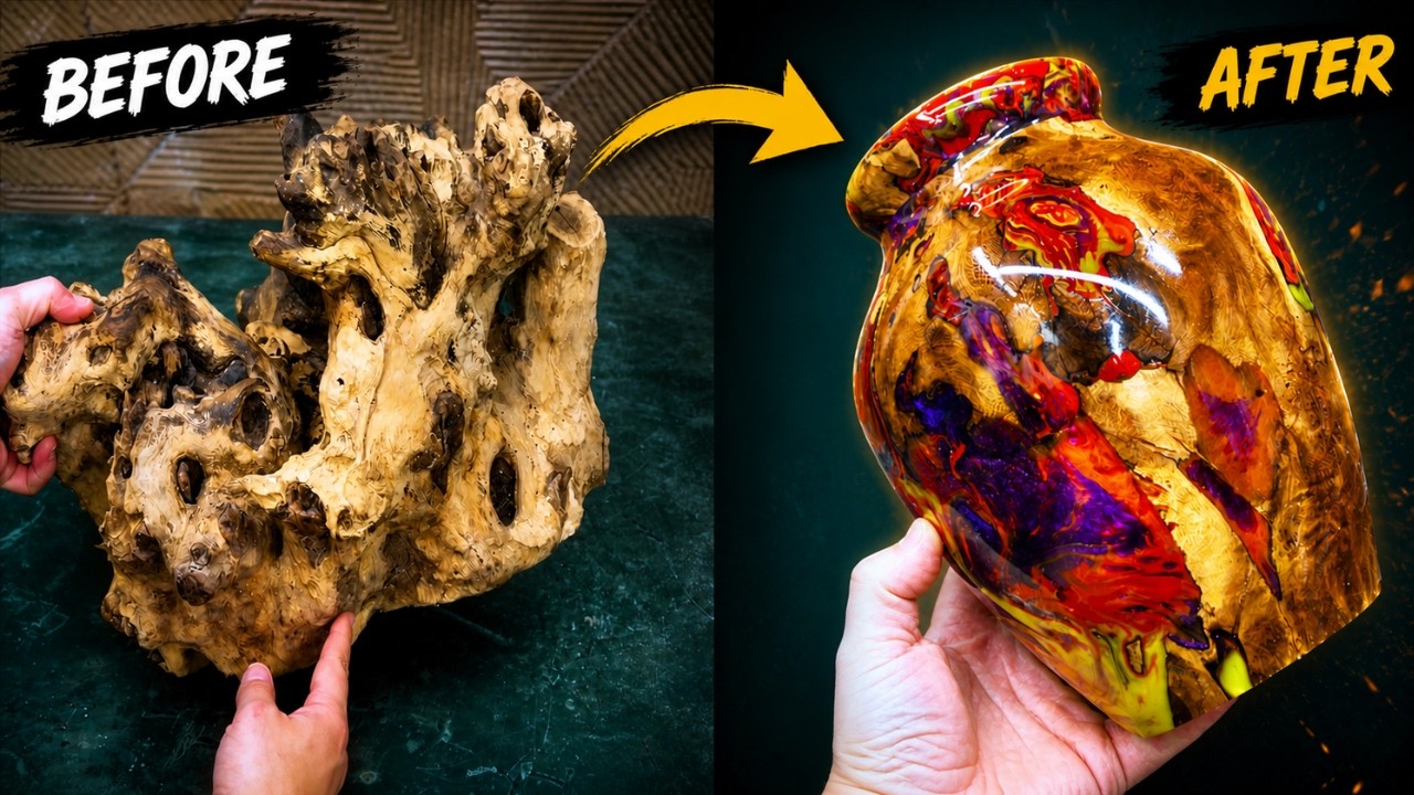 Video thumbnail for From Tree Root to Stunning Hybrid Urn