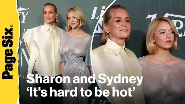 'Video thumbnail for Sharon Stone defends Sydney Sweeney after American Eagle controversy: 'It's hard to be hot''