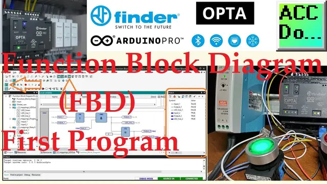 Video thumbnail for Arduino OPTA PLC - Function Block Diagram (FBD)