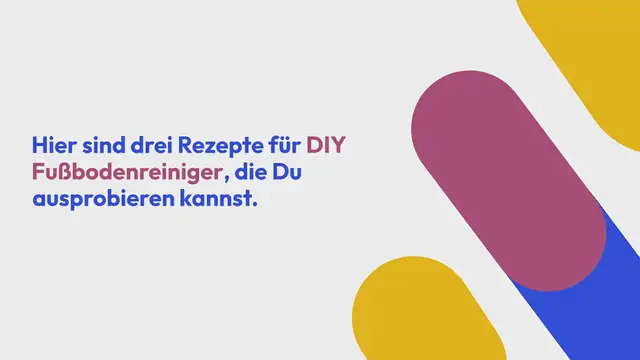 Video thumbnail for DIY Fußbodenreiniger – 3 Rezepte für den Bodenwischer