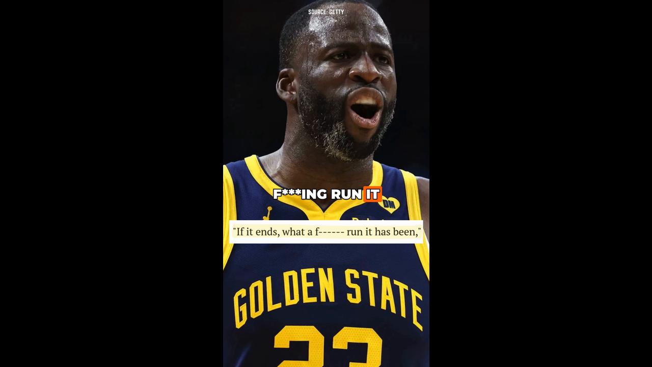 Video thumbnail for Draymond Green on Possibly Leaving Warriors: “What a f—ing run”