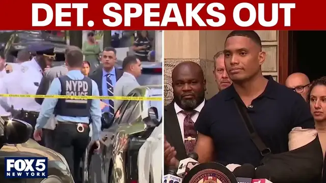 Video thumbnail for NYPD detective speaks out after surviving several stab wounds