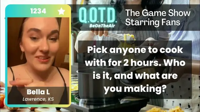 Video thumbnail for Our Favorite Answers: Bella wants to cook croissants with Meryl Streep!