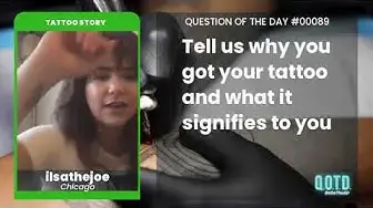 Video thumbnail for ilsathejoe has a pizza tattoo to memorialize an NYC memory. So beautiful!