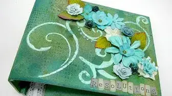Video thumbnail for Resolutions Mixed Media Fabric Covered Binder Tutorial