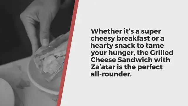 Video thumbnail for Grilled Cheese Sandwich with Za’atar