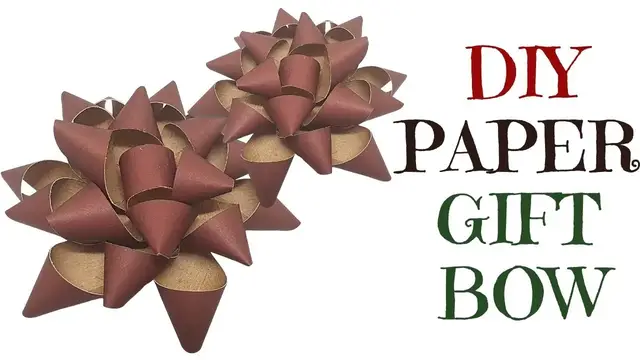 'Video thumbnail for DIY Paper Gift Bow Tutorial'