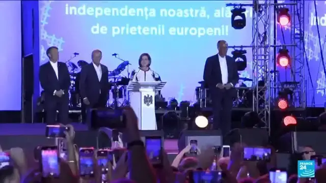 'Video thumbnail for French, German, Polish leaders vow 'support' to Moldova in face of Russia'