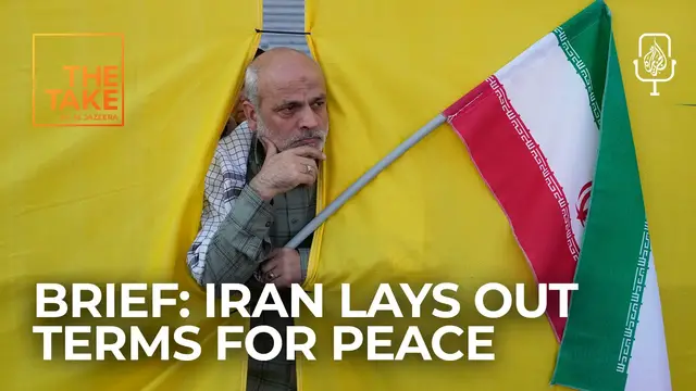 Video thumbnail for Brief: Iran's conditions for peace with US, what is in new US weapons shipment for Israel?