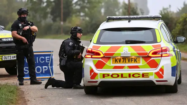 Video thumbnail for UK police say no explosive found in vans discovered near RAF Fairford
