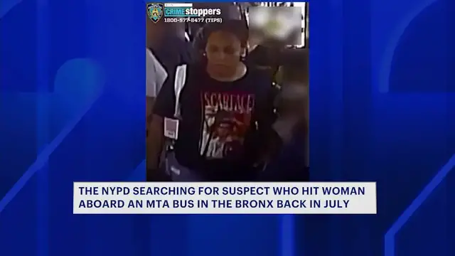 Video thumbnail for Suspect on the run after punching 68-year-old woman in the face on MTA bus