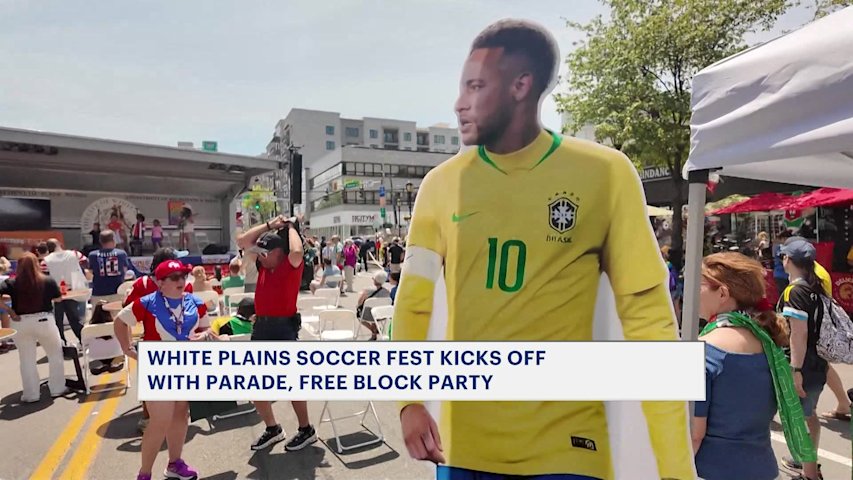 Video thumbnail for White Plains brings FIFA World Cup fever to the streets with citywide Soccer Fest