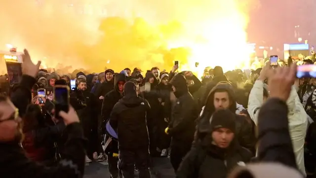 'Video thumbnail for Maccabi Tel Aviv fans banned from UK match: Decision in the spotlight amid security concerns'