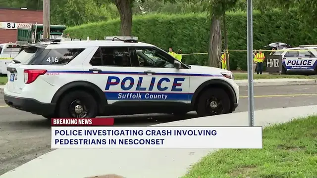 Video thumbnail for Three injured, 1 person in custody after pedestrian-involved crash in Nesconset