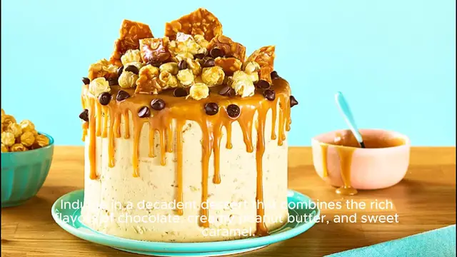 Video thumbnail for Peanut Butter Caramel Chocolate Cake
