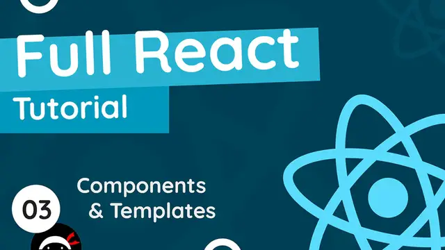 Video thumbnail for Full React Tutorial #3 - Components & Templates