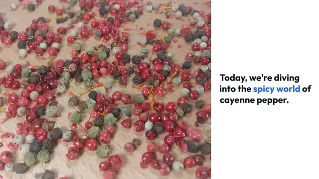 Video thumbnail for Health Benefits of Cayenne Pepper (1)