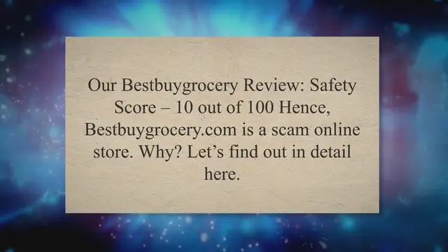 'Video thumbnail for Check If Bestbuygrocery.com Scam Or Genuine In This Review'