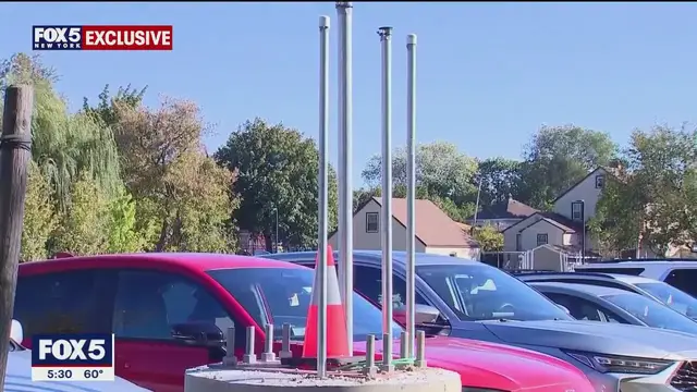 'Video thumbnail for Mamaroneck residents fight solar carport project over flooding fears'
