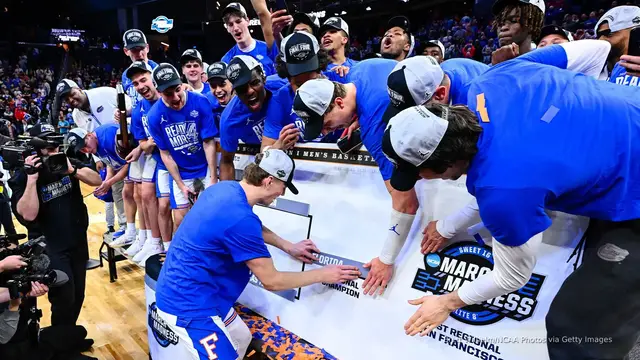 'Video thumbnail for NCAA men's Final Four features all four No. 1 seeds, who has the edge?'