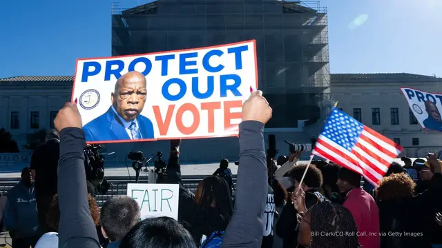 'Video thumbnail for Voting rights case could diminish Black representation in Congress'