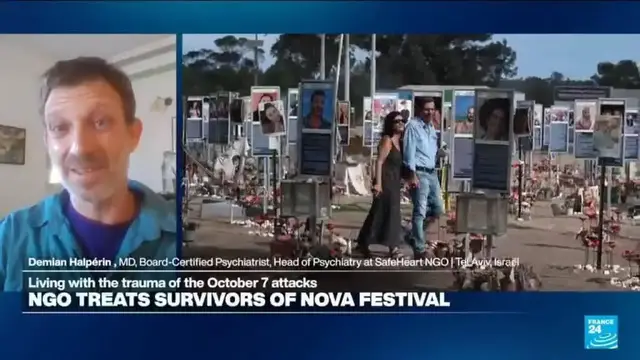 'Video thumbnail for October 7th, two years on: Young survivors who attended Nova festival experiencing PTSD variations'