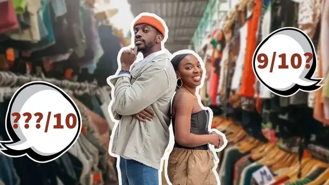 'Video thumbnail for We Shopped For Second Hand Clothes With £100 @KimDave'
