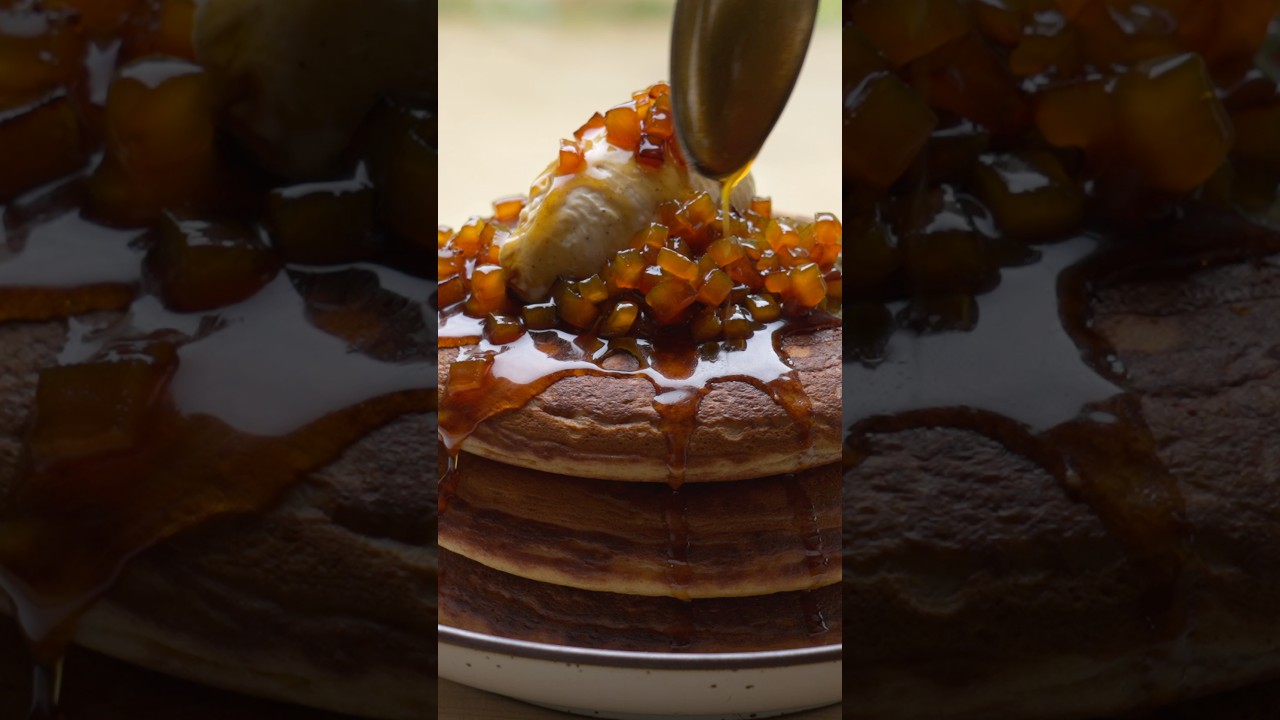 Video thumbnail for Massive “Golden Diner” Pumpkin Pancakes