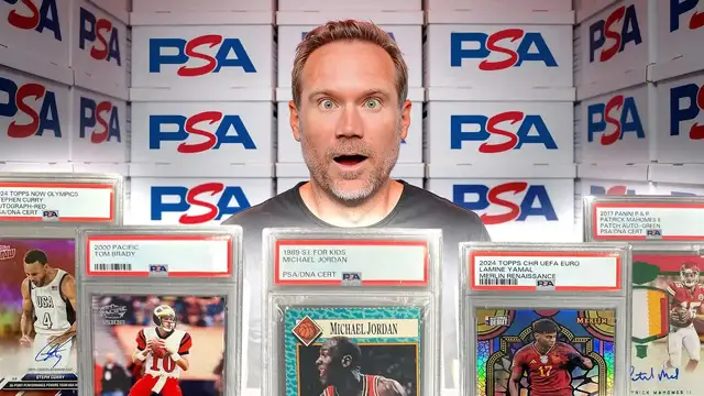 Video thumbnail for sports card investor: $150k+ blind psa reveal! shocking card grading results, including mahomes, jordan, and more!