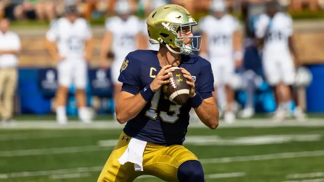Video thumbnail for Notre Dame's Football Schedule & Playoff Prospects