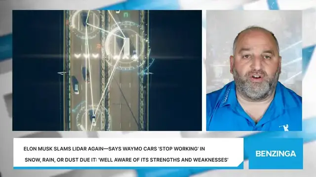'Video thumbnail for Elon Musk Slams LiDAR Again—Says Waymo Cars 'Stop Working' In Snow, Rain, Or Dust Due It: 'Well Aware Of Its Strengths'