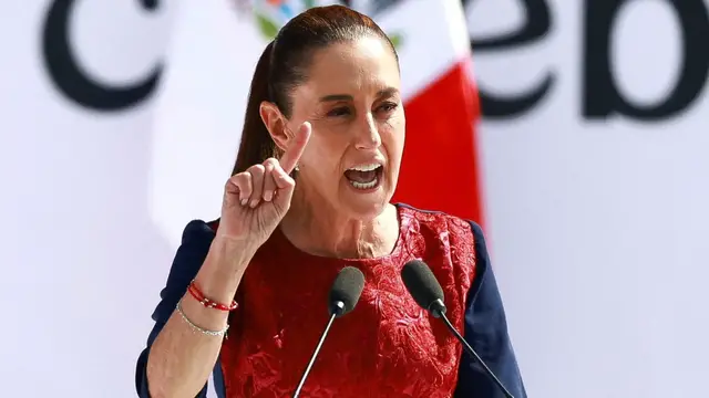 Video thumbnail for Mexico’s Sheinbaum rejects Trump’s threat of US strikes on drug cartels